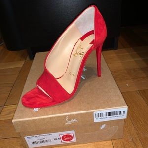 Louboutin phoebe 100 veau velours style 36.5